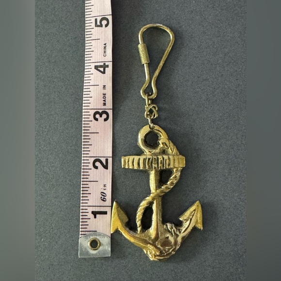 Brass Anchor Keychain - Picture 4 of 4
